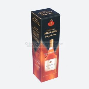 étui pliant pour bouteille de cognac